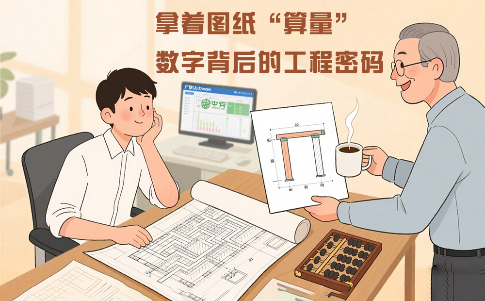 小王对着一张30页的工程造价图纸发呆