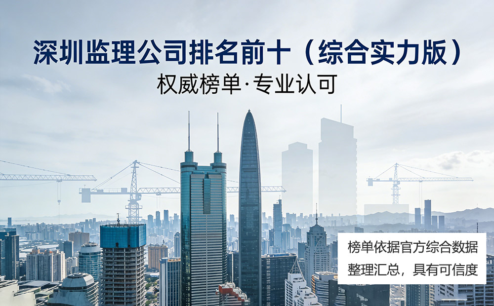 深圳监理公司排名前十榜单(综合实力版)