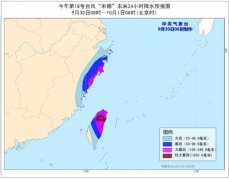 台风黄色预警发布：预工程造价计“米娜”强度